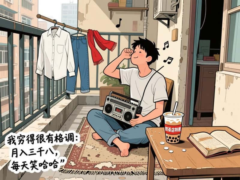 我穷得很有格调：月入三千八，每天笑哈哈