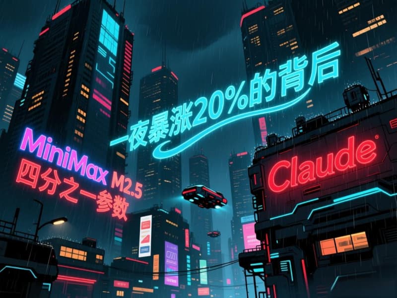 一夜暴涨20%的背后：MiniMax M2.5如何用四分之一参数硬刚Claude？