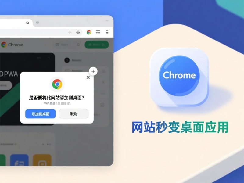 网站秒变桌面应用：Chrome/Edge 双浏览器 PWA 安装与快捷方式创建，告别浏览器标签页