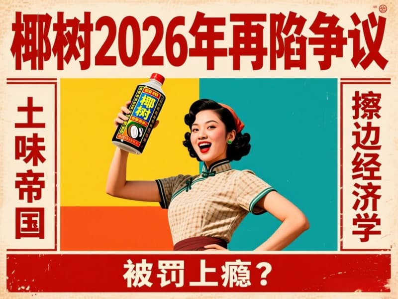 被罚上瘾？椰树2026年再陷争议，营销界：椰树的“土味帝国”与“擦边经济学”