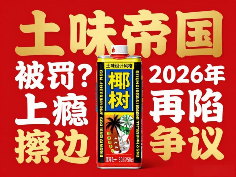 被罚上瘾？椰树2026年再陷争议，营销界：椰树的“土味帝国”与“擦边经济学”
