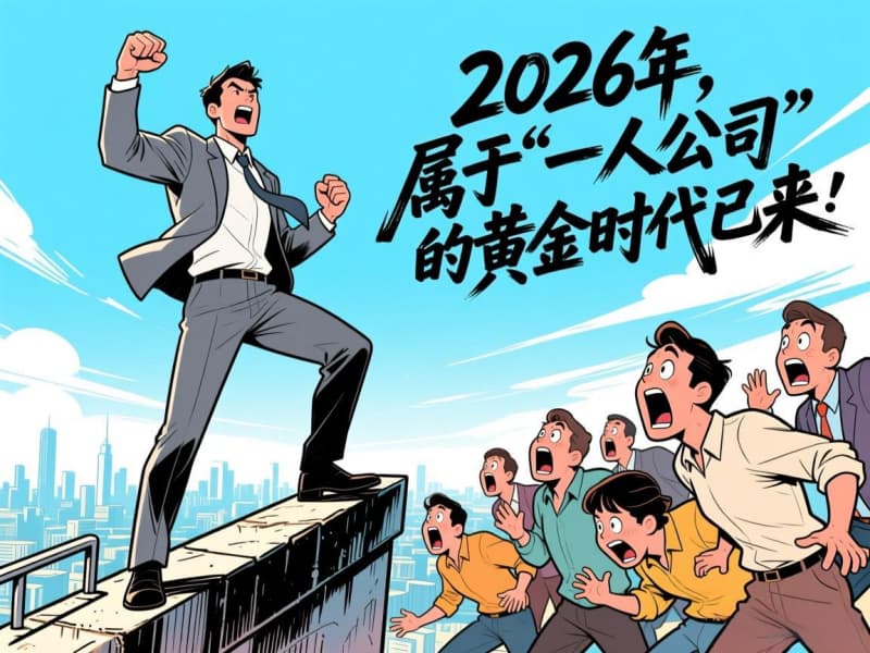 一个人，干掉一个团队！2026年，属于“一人公司”的黄金时代已来