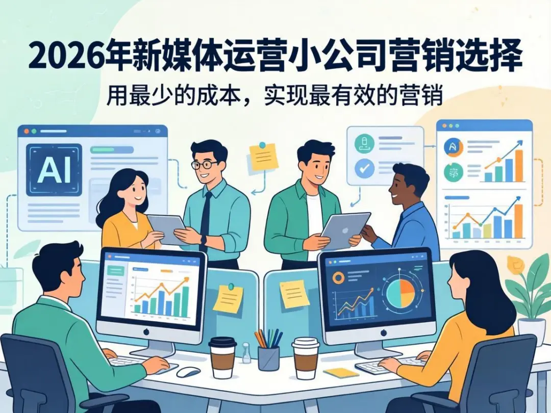 2026新媒体运营：自建团队、代运营还是AI，小公司如何花最少的钱做最有效的营销？